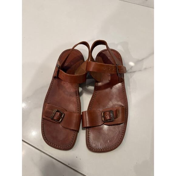 Men’s Biblical Camel Leather Sandals Size 4 (US 11) main image 9
